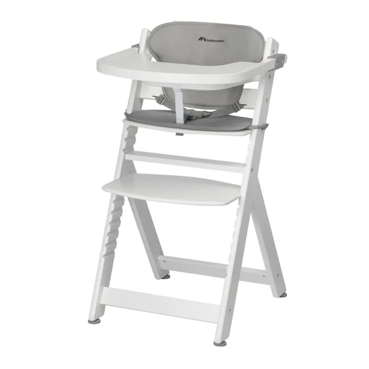 Стільчик для годування з вкладишем BEBE CONFORT Timba White/Gray — Photo 5