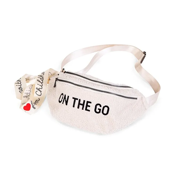 Сумка через плече Childhome Banana bag teddy white, арт. CWBANATW — Photo 14