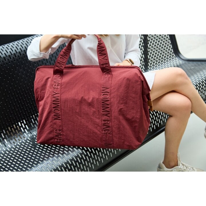 Сумка Childhome Mommy bag Signature burgundy — Photo 30