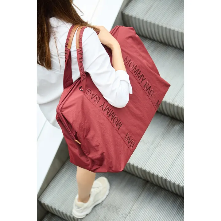 Сумка Childhome Mommy bag Signature burgundy, арт. CWMBBSUBU — Photo 22