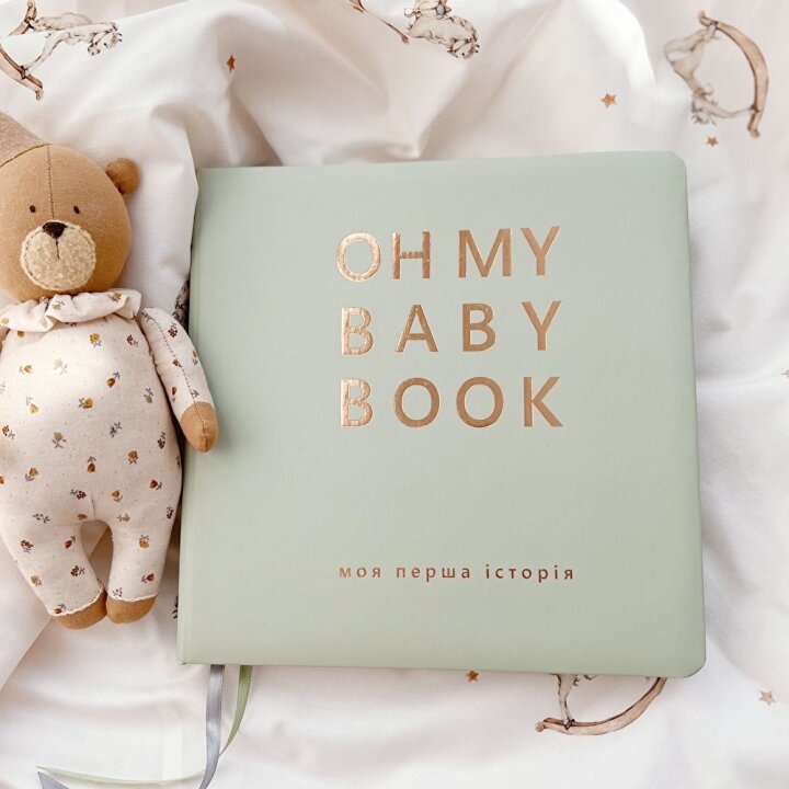 Oh My Baby Book для для хлопчика, оливка — Photo 32