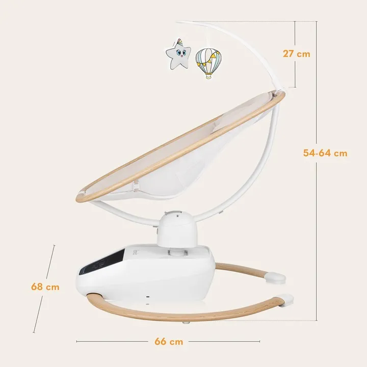 Крісло-гойдалка Lionelo OLIVIA BEIGE NATURAL — Photo 9