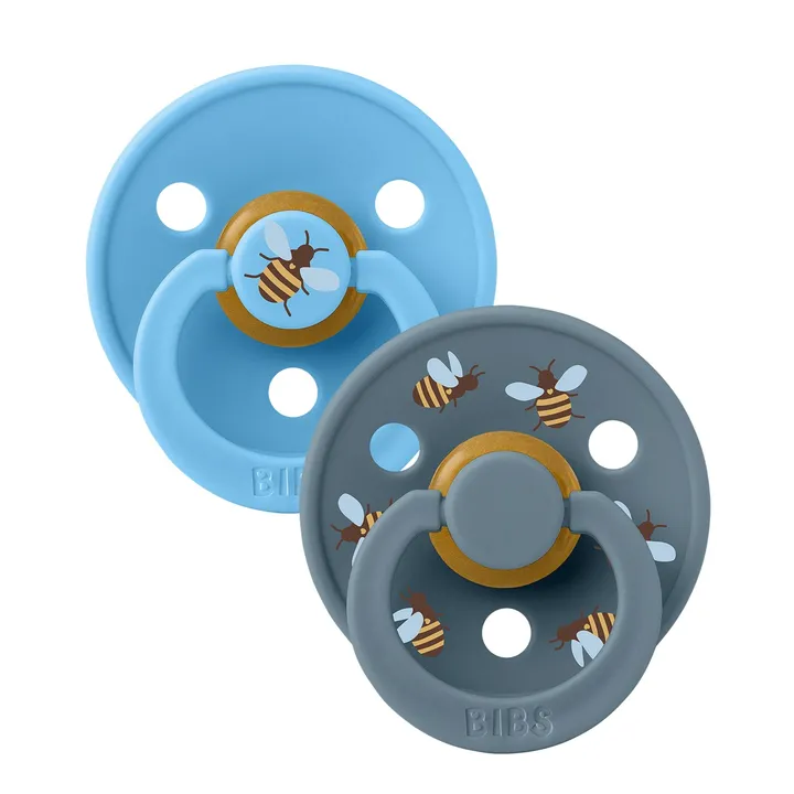 Пустушка Studio Colour 2 PACK Latex Round (кругла) Bumblebee – Breeze Mix (2 в упаковці) 0-6 міс. — Photo 5