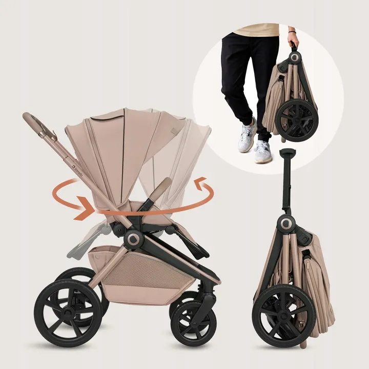 Універсальна коляска 3 в 1 Lionelo FREYA 3IN1 BEIGE SAND — Photo 15