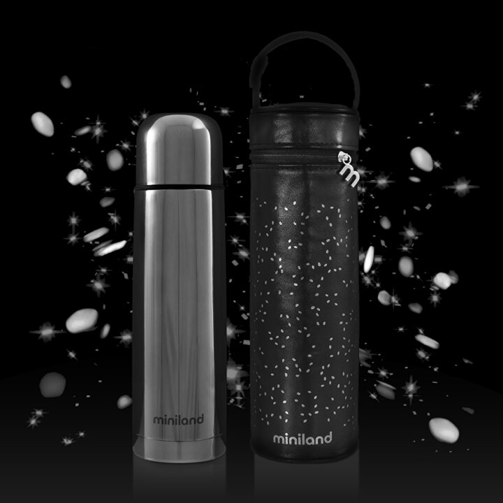 Термос питний 500 мл у комплекті з термосумкою DELUXE THERMOS SILVER — Photo 7