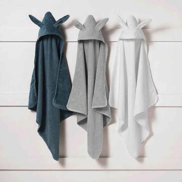 Рушник з капюшоном Elodie Detail Hooded Towel Vanilla White Bunny — Photo 5