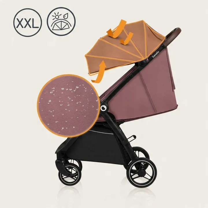 Прогулянкова коляска Lionelo INGRID PINK MUAVE — Photo 10