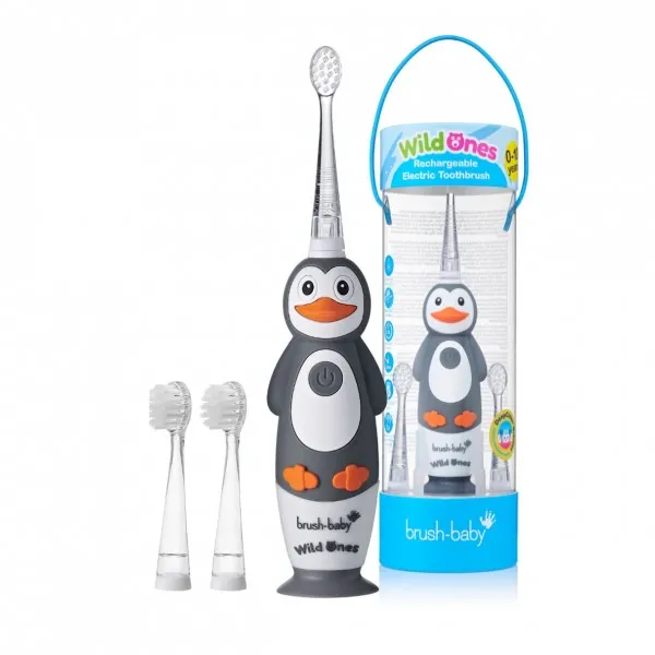 Електрична зубна щітка Sonic Toothbrush (0-10 років) - Пінгвін, (Brush-baby) — Photo 5