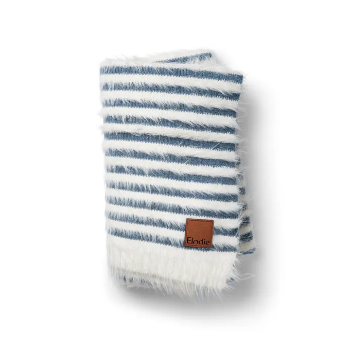 Плед Elodie Details furry Knit Blanket Berry Blue — Photo 5