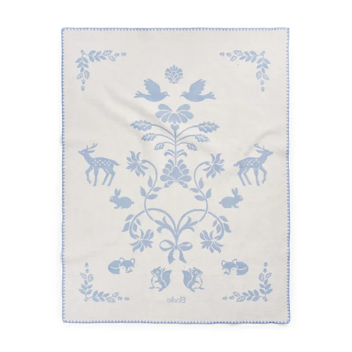 Плед Elodie Details Jacquard Blanket Blueberry Blue — Photo 9