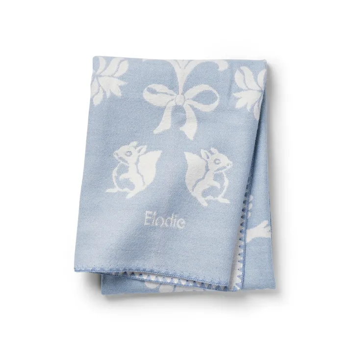 Плед Elodie Details Jacquard Blanket Blueberry Blue — Photo 10