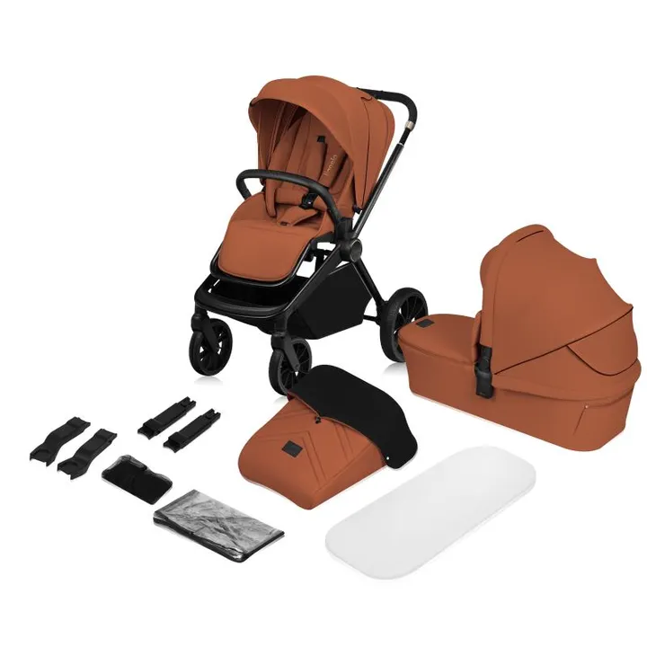 Універсальна коляска 2 в 1 Lionelo MIKA PLUS 2IN1 BROWN RUST — Photo 5