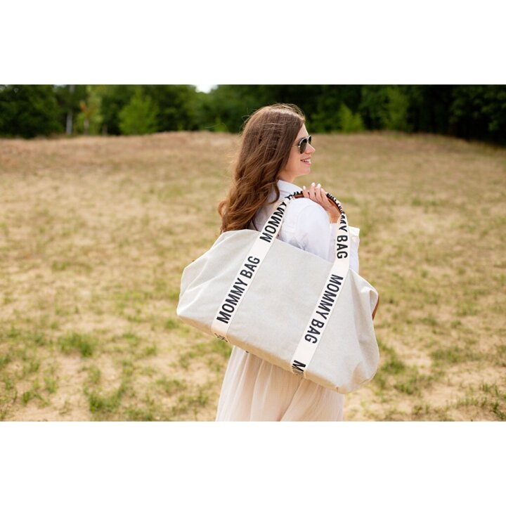 Сумка Childhome Mommy bag Signature canvas off white — Photo 38