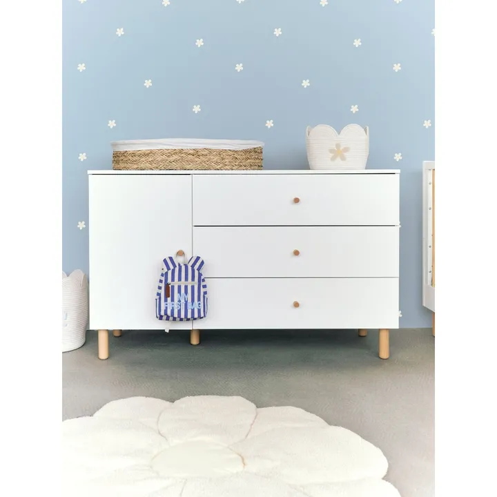 Корзина для іграшок Childhome Flower 30x20x15 см білий , арт. CCBAFL20 — Photo 12