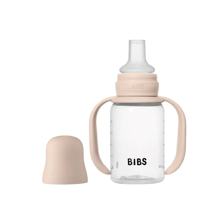 Дитяча пляшечка непроливайка з носиком BIBS Baby Sippy Bottle Spout Silicone 1 pack 150 ml Blush — Photo 3