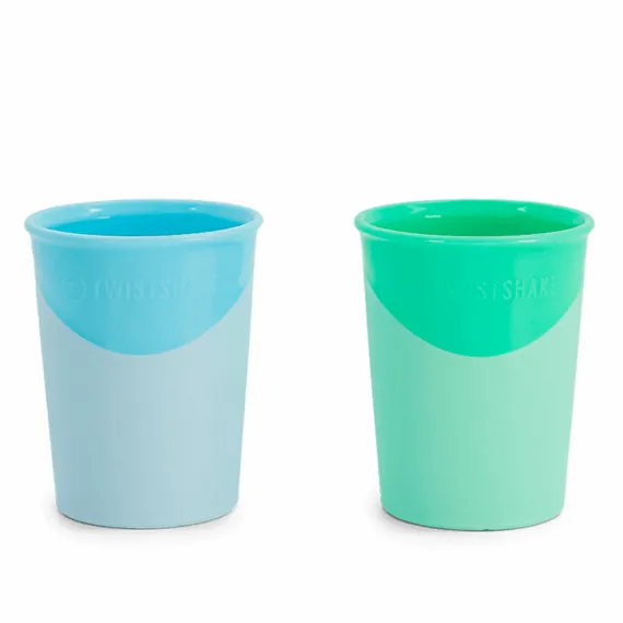 Чашки 170мл Twistshake Pastel Blue Green (2шт) 6+ міс