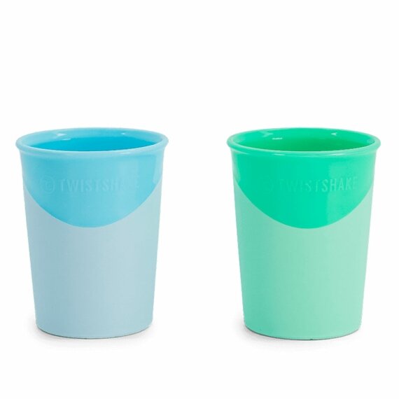 Чашки 170мл Twistshake Pastel Blue Green (2шт) 6+ міс