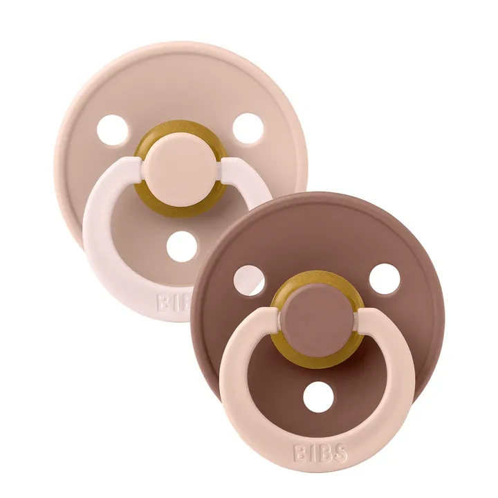 Пустушка Studio Colour 2 PACK Fusion Latex Round (кругла) – Blush Woodchuck mix (2 в упаковці) 6-18 міс. — Photo 6