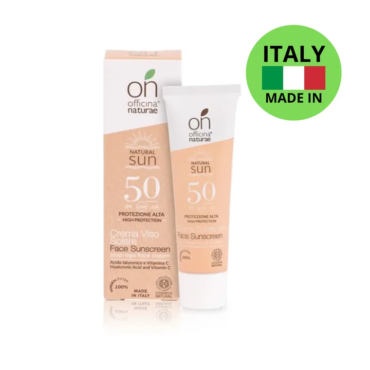 Органічний антивіковий сонцезахисний крем SPF 50 для обличчя Officina Naturae, 30 мл — Photo 10