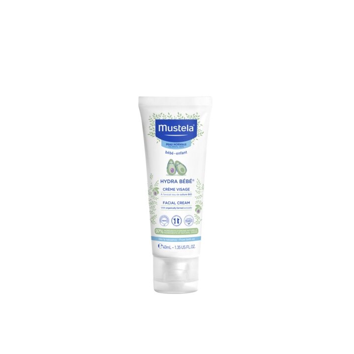 Зволожуючий крем для обличчя Hydra-Bebe (Гідра бебе)  MUSTELA (Мустела) Hydra-Bebe Facial cream 40 мл