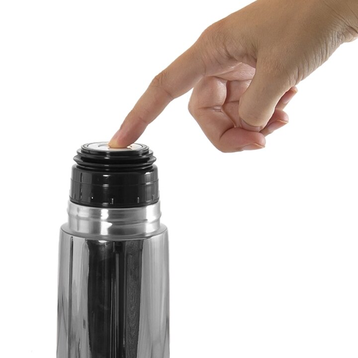 Термос питний 500 мл у комплекті з термосумкою DELUXE THERMOS SILVER — Photo 10