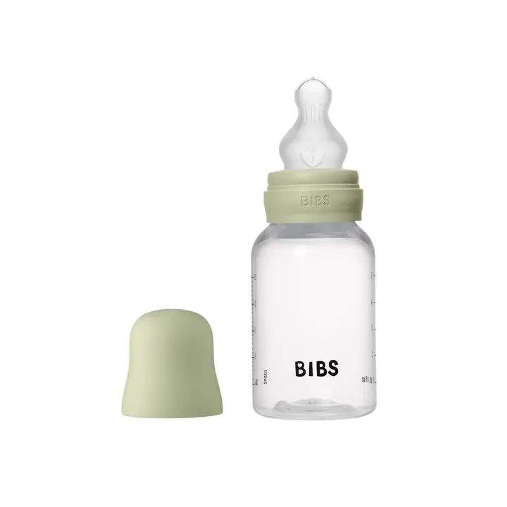 Дитяча пляшечка BIBS Baby Bottle Round Silicone 150 мл Slow Flow (повільний поток) Sage — Photo 4