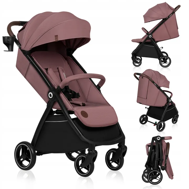 Прогулянкова коляска Lionelo INGRID PINK MUAVE — Photo 6