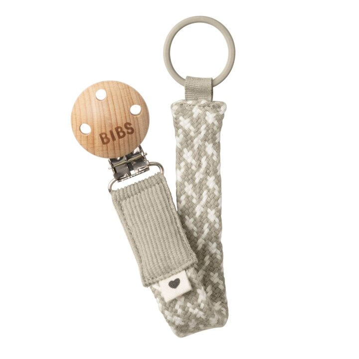 Тримач для пустушки BIBS Pacifier Clip Braided Ivory — Photo 32