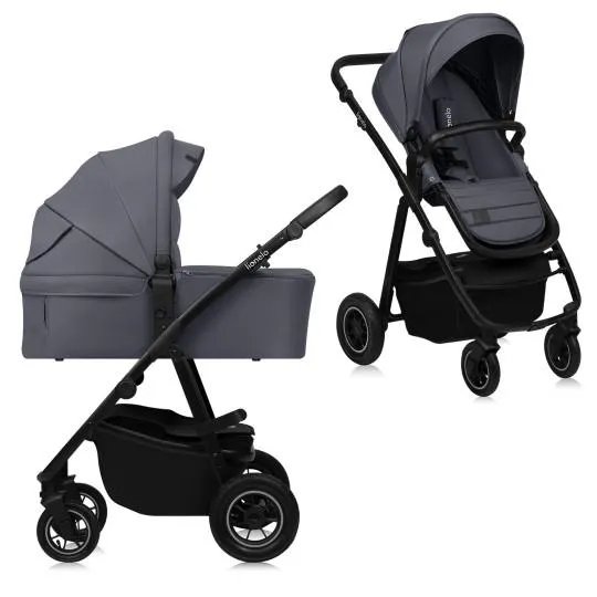 Універсальна коляска 2 в 1 Lionelo AMBER PLUS GREY GRAPHITE — Photo 5