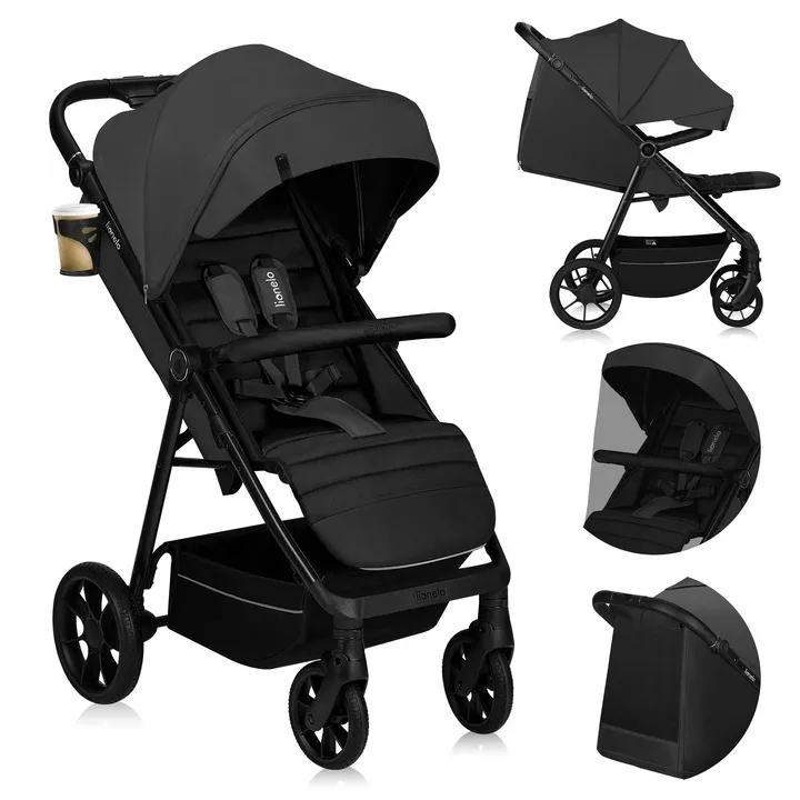 Прогулянкова коляска Lionelo MIRA GREY GRAPHITE — Photo 6