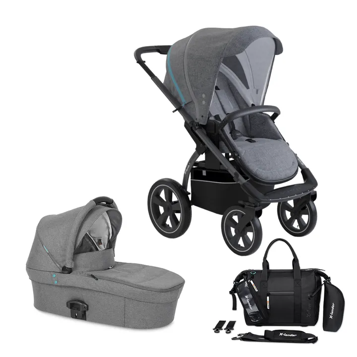 Люлька до коляска X-lander X-Pram Light 2.0 - Azure Grey — Photo 13