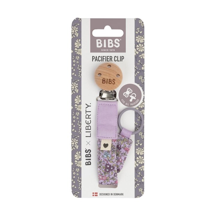 Тримач для пустушки BIBS x Liberty Pacifier Clip – Chamomile Lawn Violet Sky — Photo 7