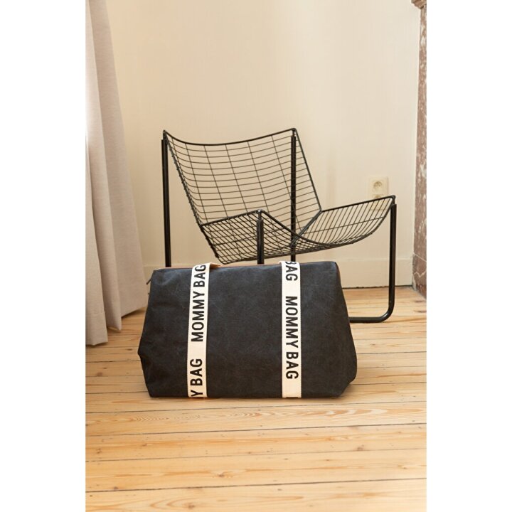 Сумка Childhome Mommy bag Signature canvas black — Photo 20