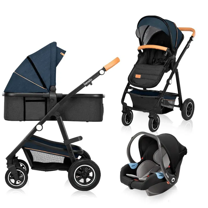 Універсальна коляска 3 в 1 Lionelo AMBER BLUE NAVY — Photo 4