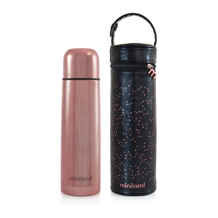 Термос питний 500 мл у комплекті з термосумкою DELUXE THERMOS ROSE — Photo 6