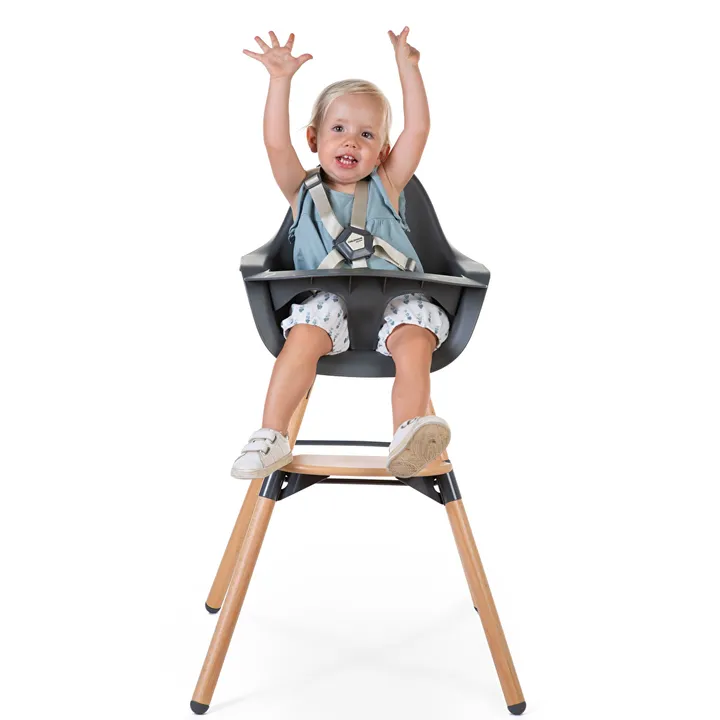 Стілець для годування Childhome Evolu 2 з бампером natural/anthracite, арт. CHEVOCHNA — Photo 25