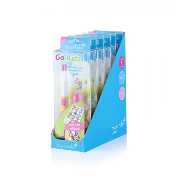 Електрична зубна щітка Go-Kidz Electric Travel Toothbrush - Pink, (Brush-baby) — Photo 6