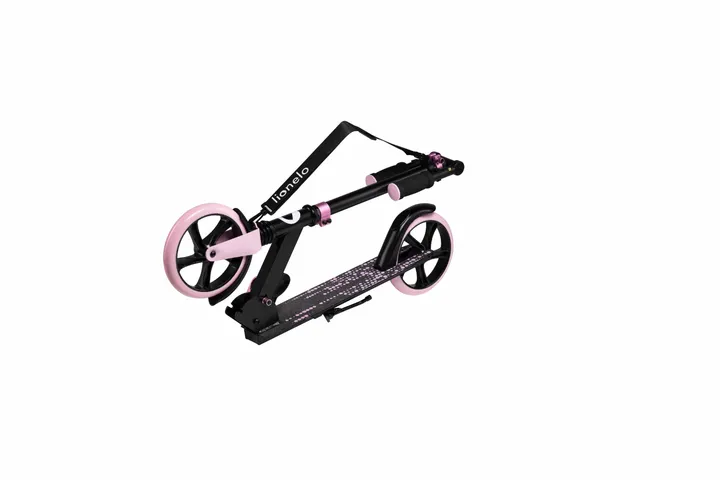 Дитячий самокат Lionelo Luca BLACK CARBON PINK — Photo 13