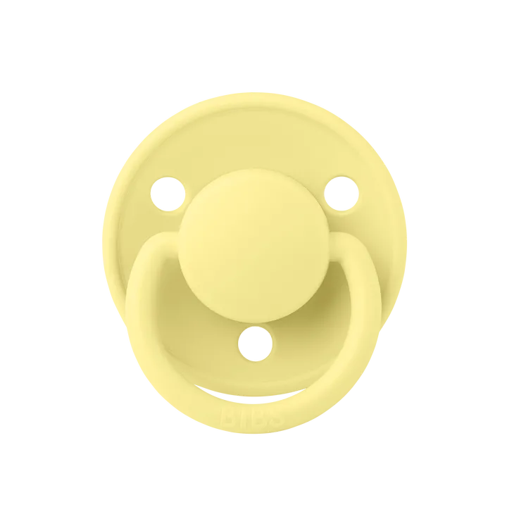 Соска пустушка BIBS De Lux Silicone Round (кругла) – Sunshine 0-36 міс. — Photo 5