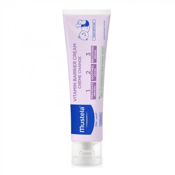 Вітамінізований захисний крем під підгузник 1 2 3 MUSTELA (Мустела) Vitamin Barrier Cream,  1 2 3 -50 мл — Photo 4