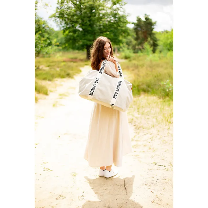 Сумка Childhome Mommy bag Signature canvas off white, арт. CWMBBSCOW — Photo 28