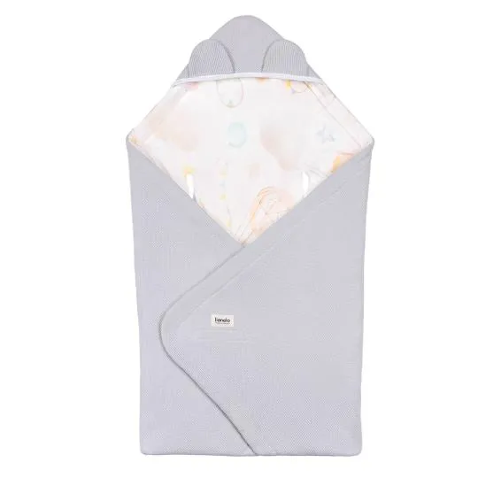 Покривало Lionelo TRAVEL SWADDLE BLANKET GREY BALLON — Photo 3
