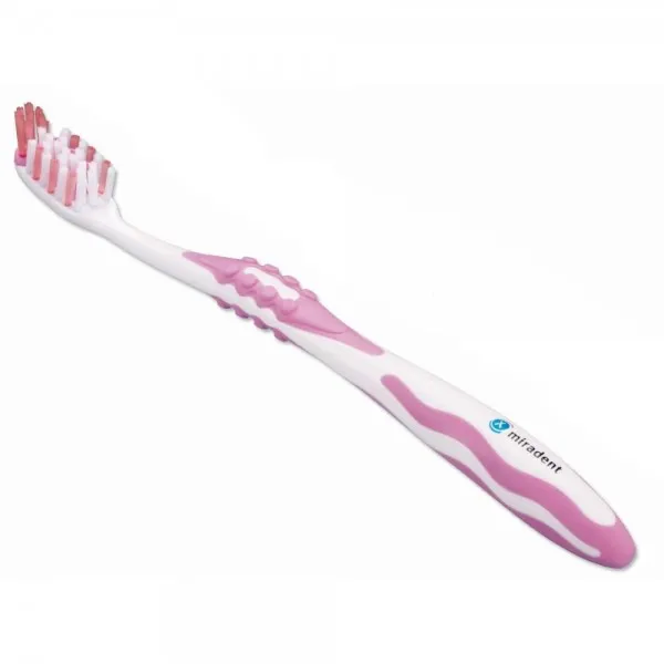 Зубна щітка Carebrush white - Pink, (Miradent) — Photo 3