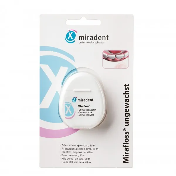 Флос Mirafloss невощений (20м), (Miradent)