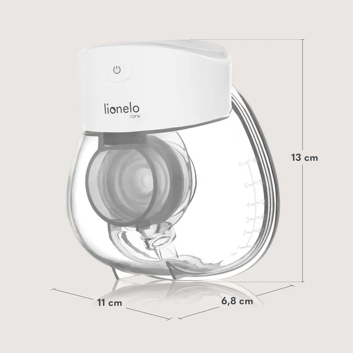 Молоковідсмоктувач Lionelo FIDI FREE LUMI WHITE NATURAL — Photo 9