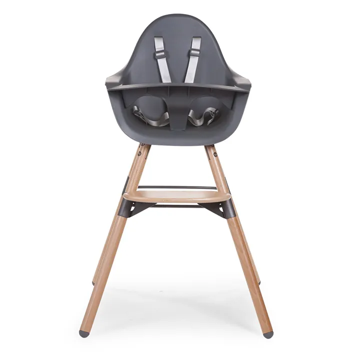 Стілець для годування Childhome Evolu 2 з бампером natural/anthracite, арт. CHEVOCHNA — Photo 28