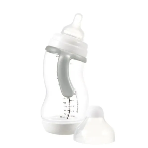 Антиколікова пляшечка із силіконовою соскою та ручками 310 мл Difrax S-bottle Wide XL