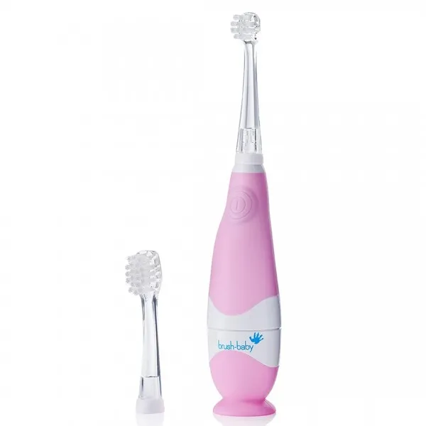 Електрична зубна щітка BabySonic (від 0 до 3 років) - Pink, (Brush-baby) — Photo 9