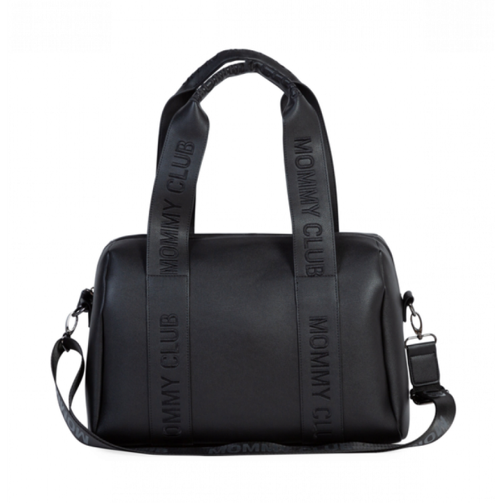 Сумка Childhome Mommy club Signature vegan leather black — Photo 17