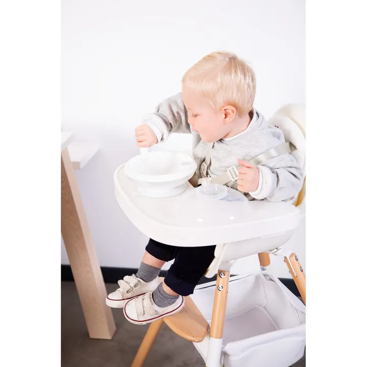 Стілець для годування Childhome Evolu 2 з бампером natural/white, арт. CHEVOCHNW — Photo 17